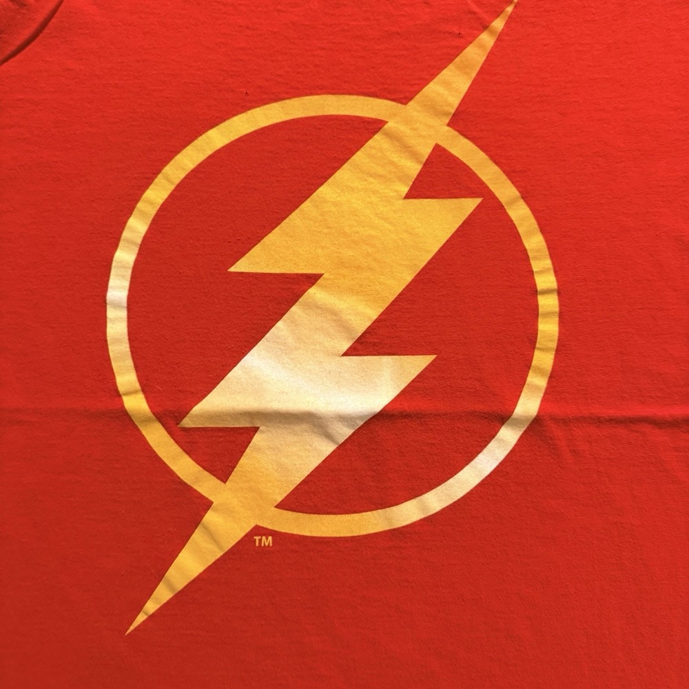 DC Comics The Flash Logo T Shirt Mens XL Red Superhero Graphic Tee Cosplay - Picture 4 of 5